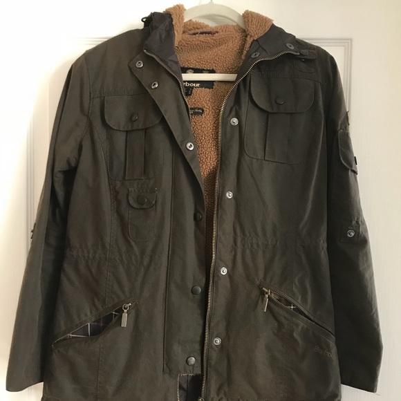 barbour shearling